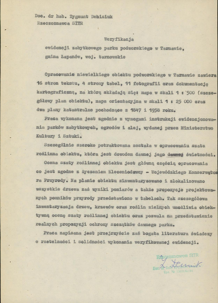 EP - Ewidencja parkowa, skan nr 9