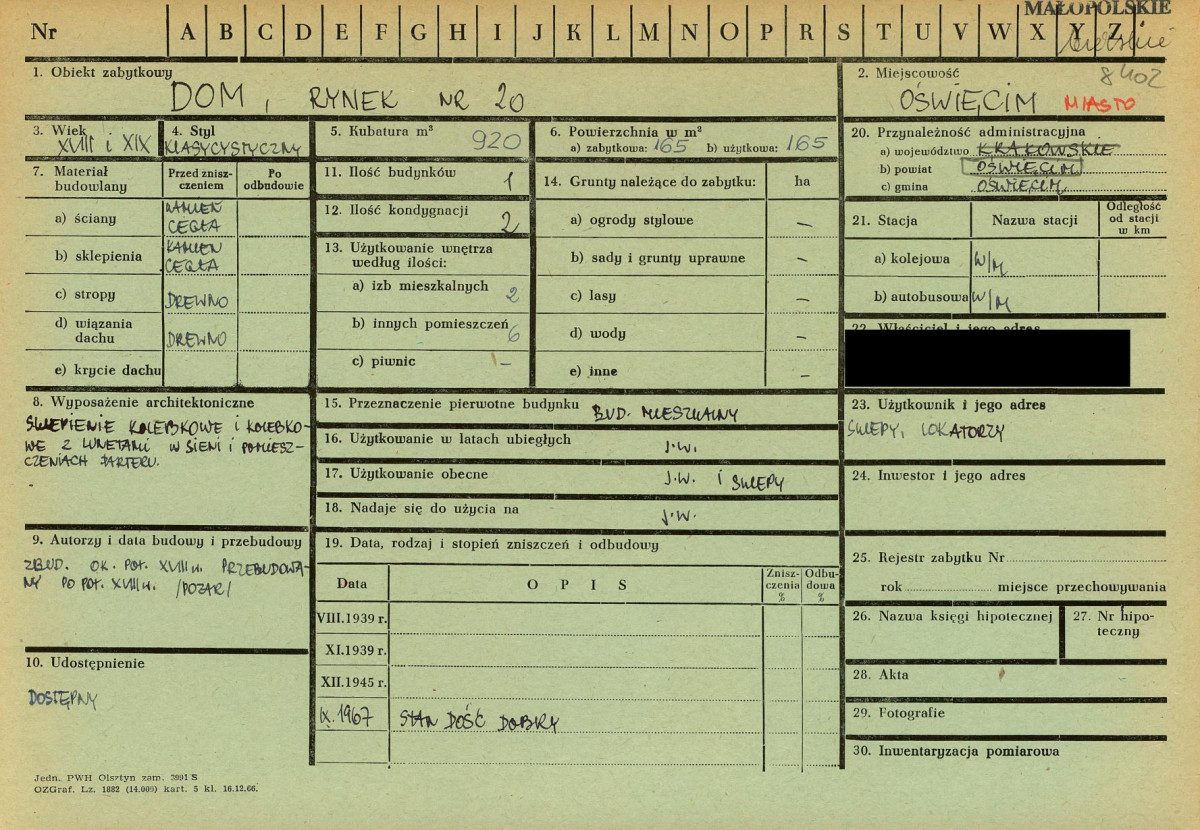 KZ - Karta zielona, skan nr 1