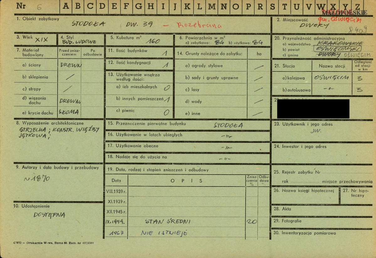 KZ - Karta zielona, skan nr 1