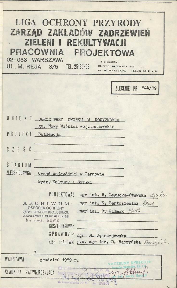 EP - Ewidencja parkowa, skan nr 4