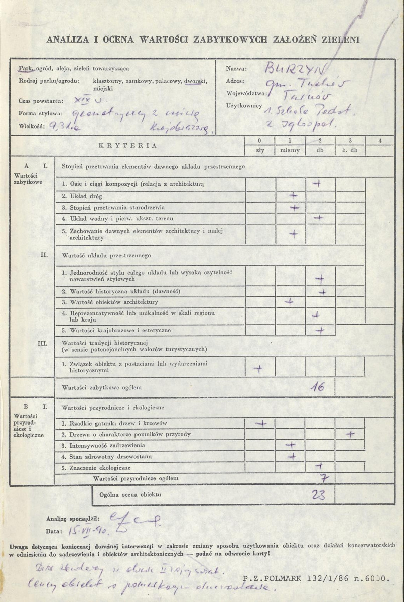 Ewidencja parkowa, skan nr 3