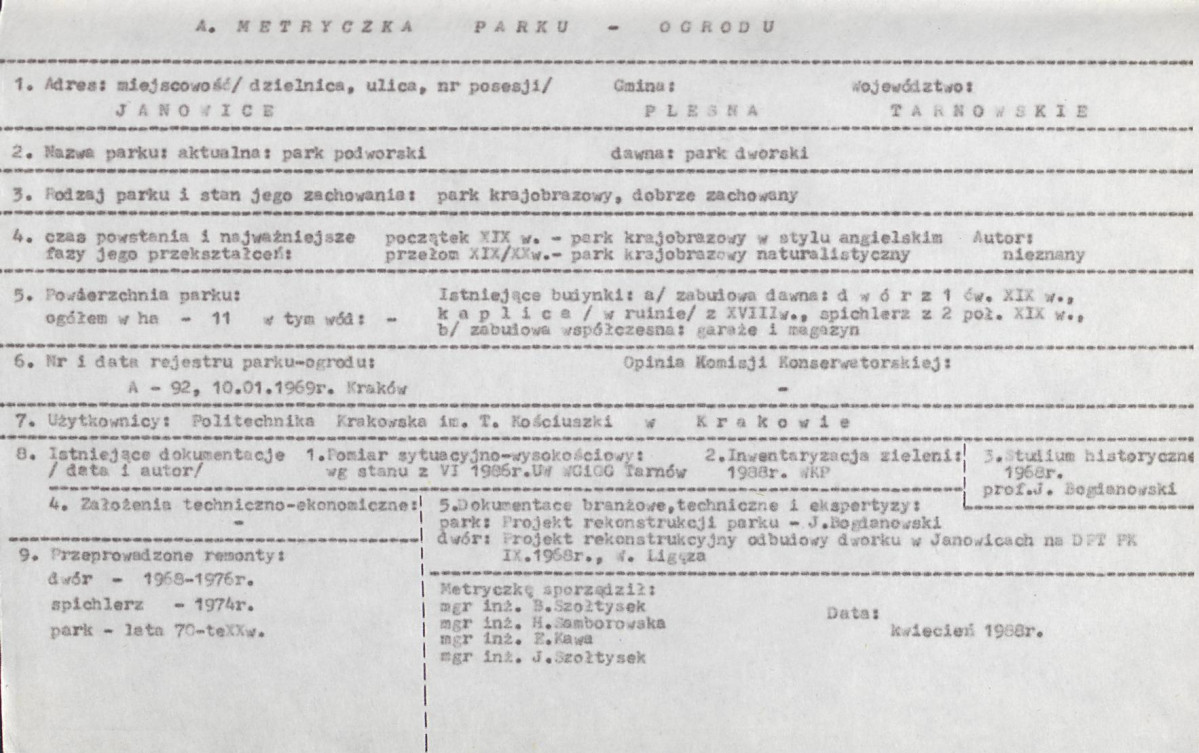 Ewidencja parkowa, skan nr 6