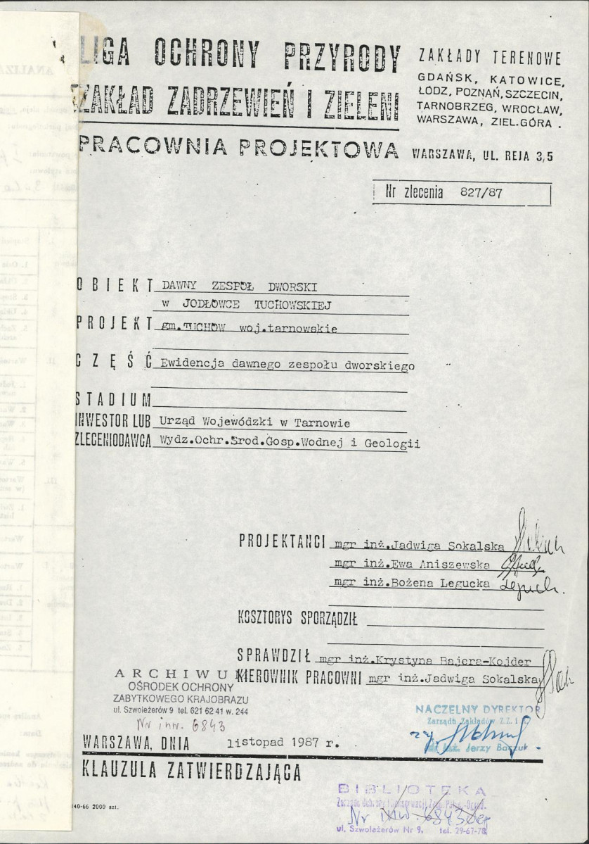 Ewidencja parkowa, skan nr 4