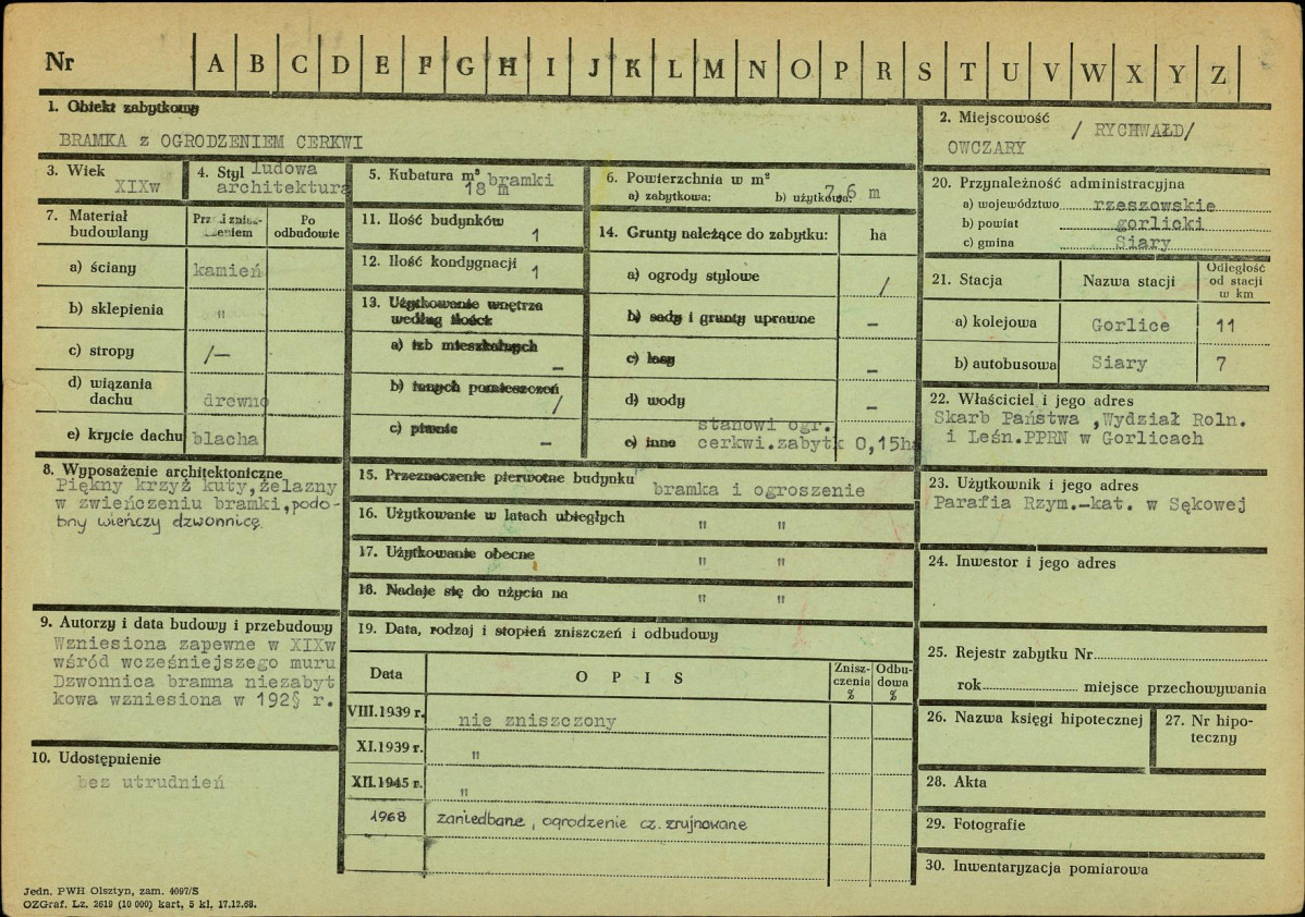 Karta zielona, skan nr 1