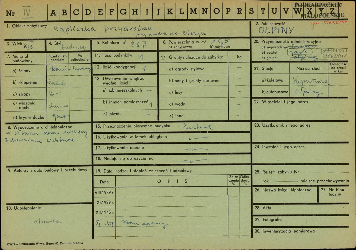 Karta zielona, skan nr 1