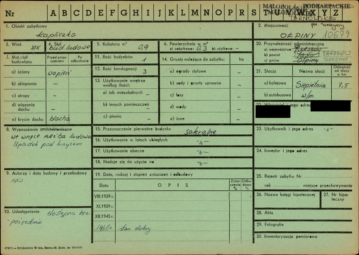 KZ - Karta zielona, skan nr 1