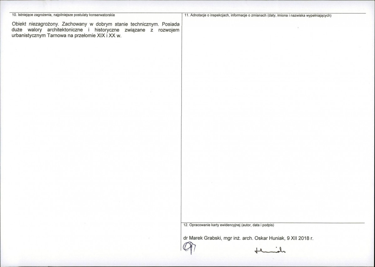 KEZN - Karta obiektu niewpisanego do rejestru, skan nr 2