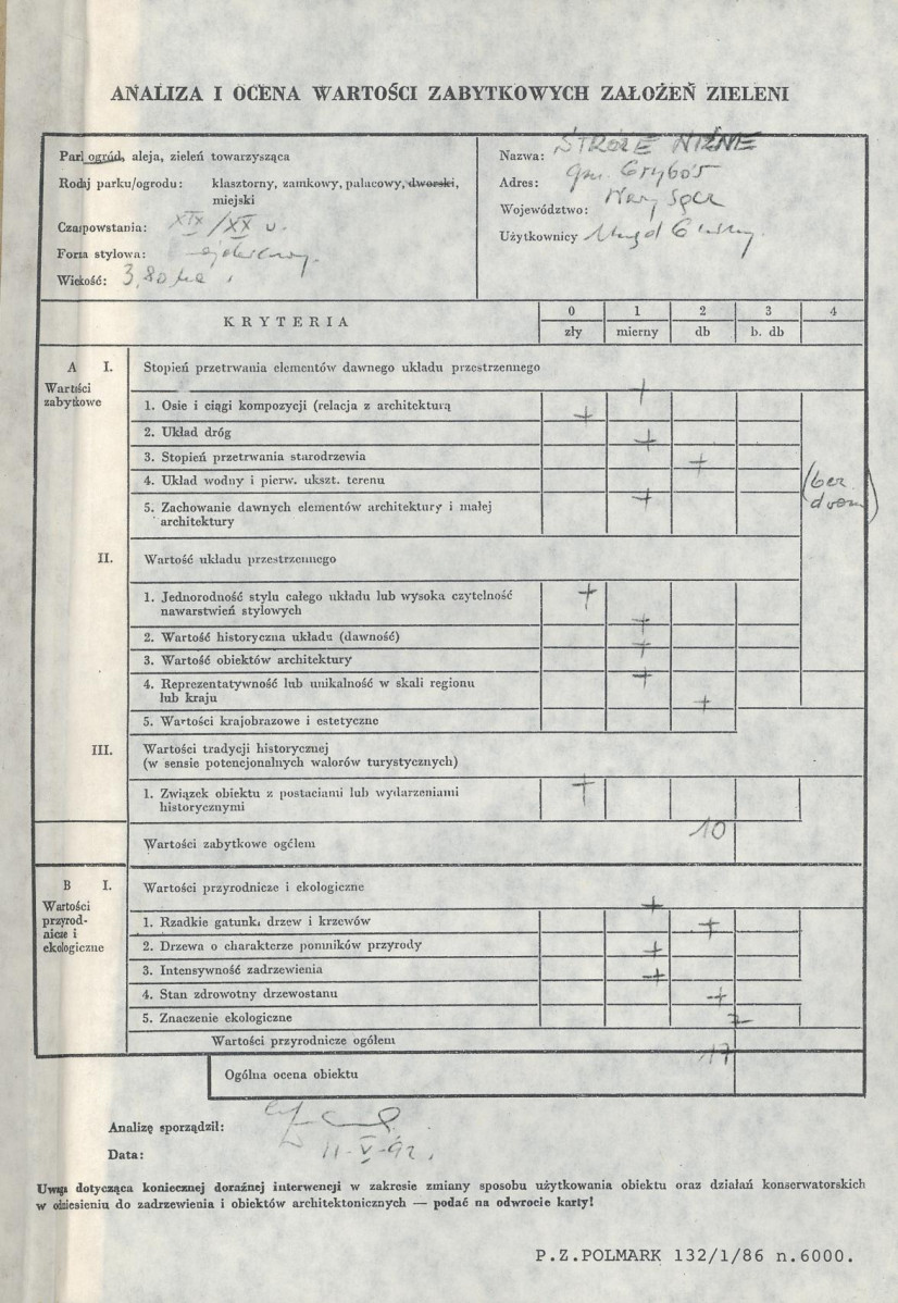 Ewidencja parkowa, skan nr 3
