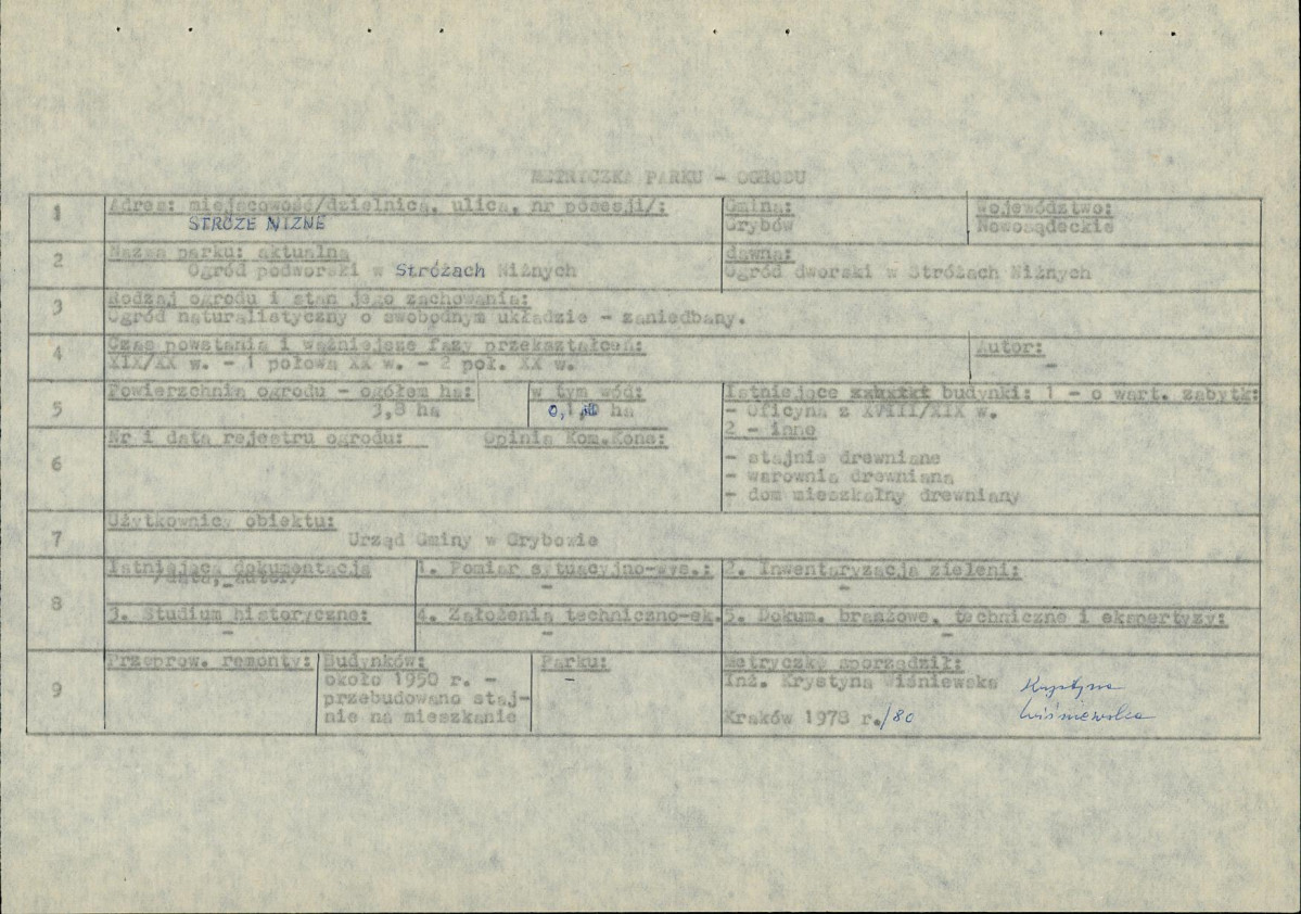 Ewidencja parkowa, skan nr 8