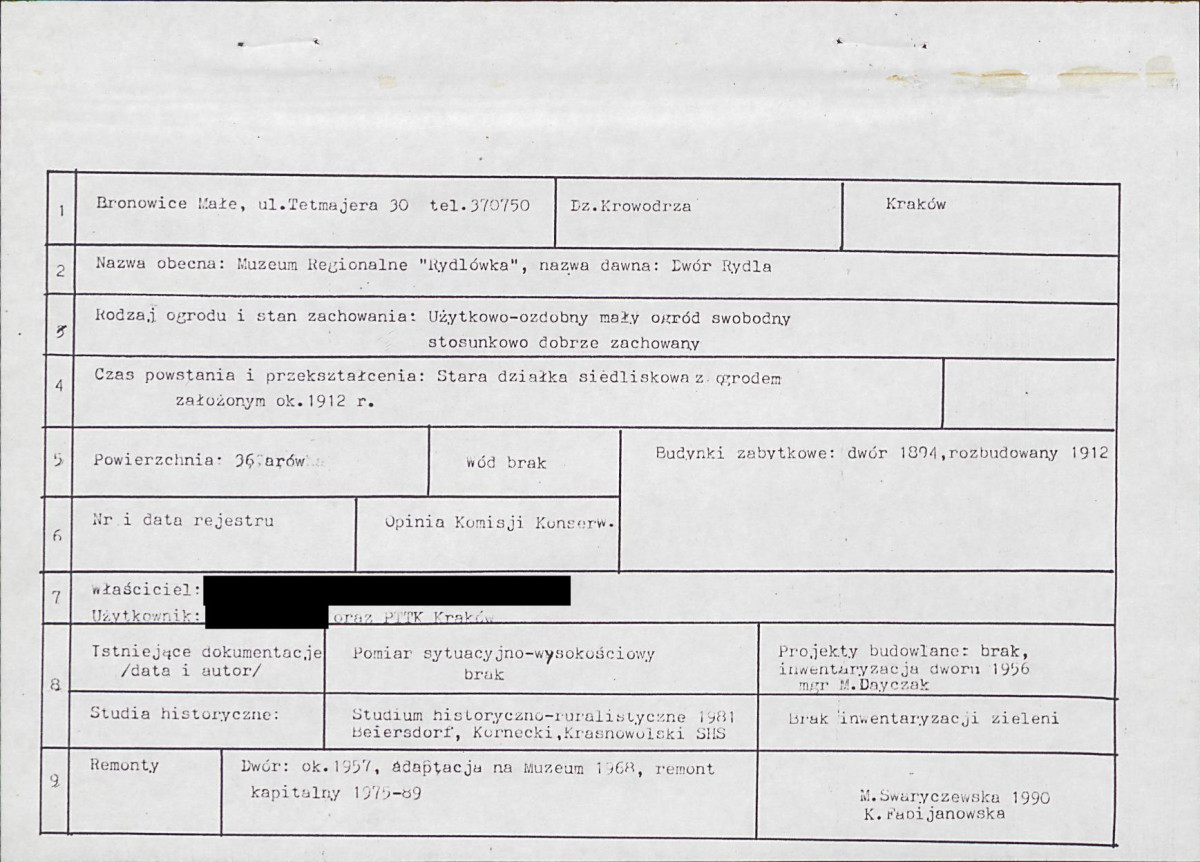 EP - Ewidencja parkowa, skan nr 4