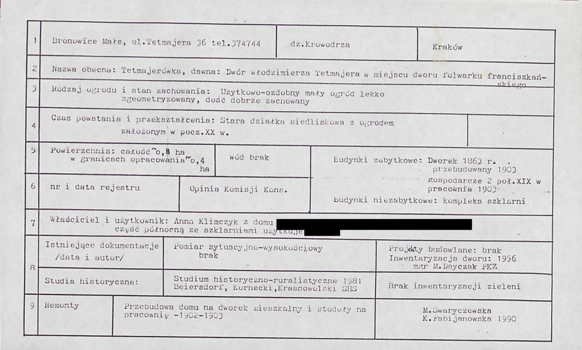 EP - Ewidencja parkowa, skan nr 4