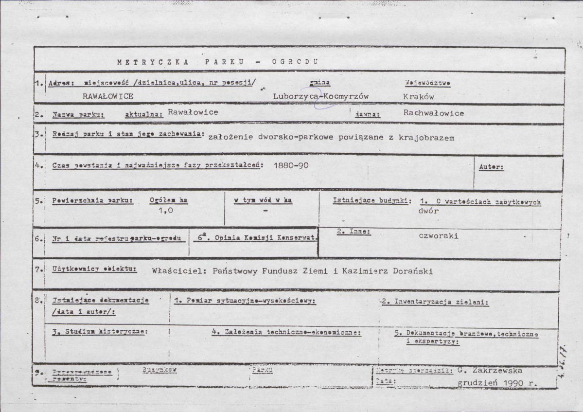 Ewidencja parkowa, skan nr 8