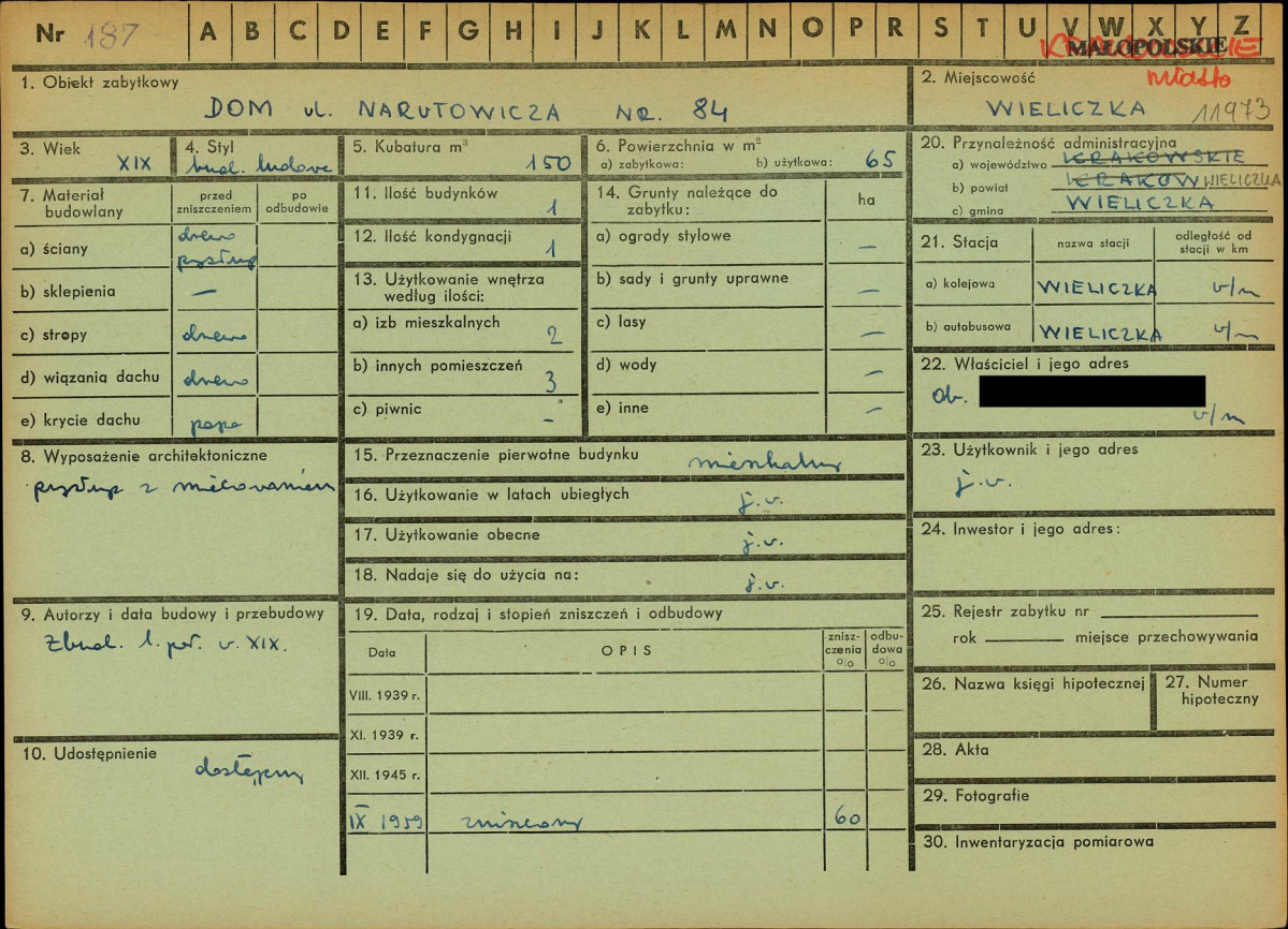 KZ - Karta zielona, skan nr 1