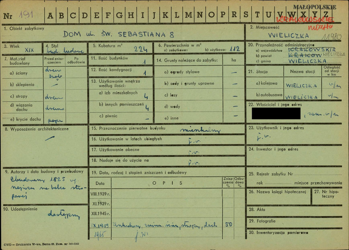 KZ - Karta zielona, skan nr 1
