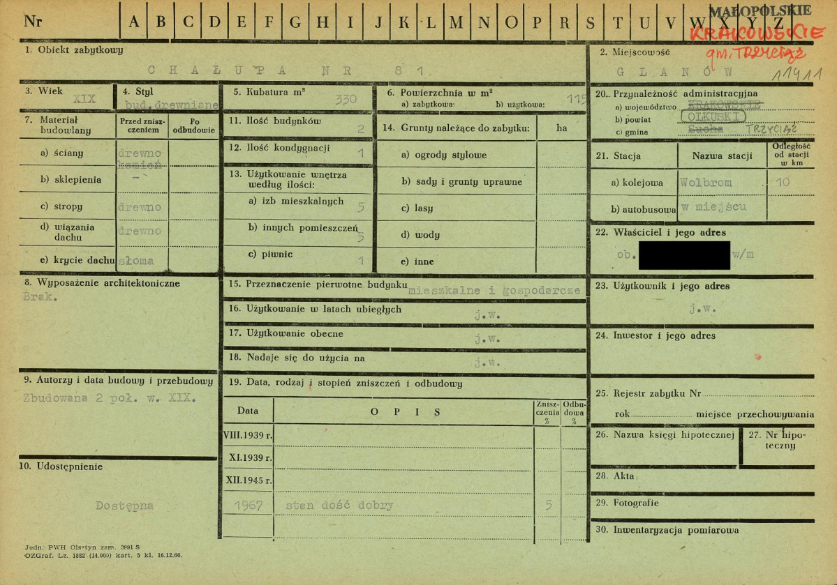 KZ - Karta zielona, skan nr 1