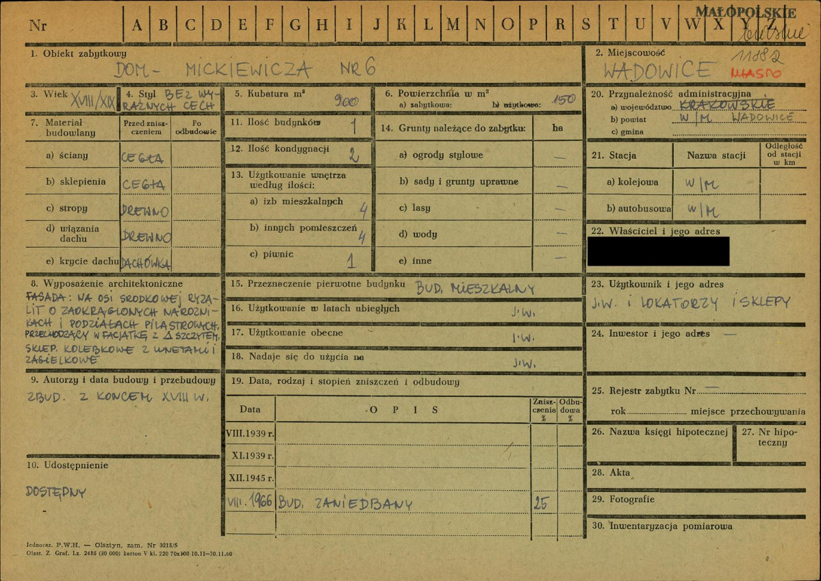 KZ - Karta zielona, skan nr 1