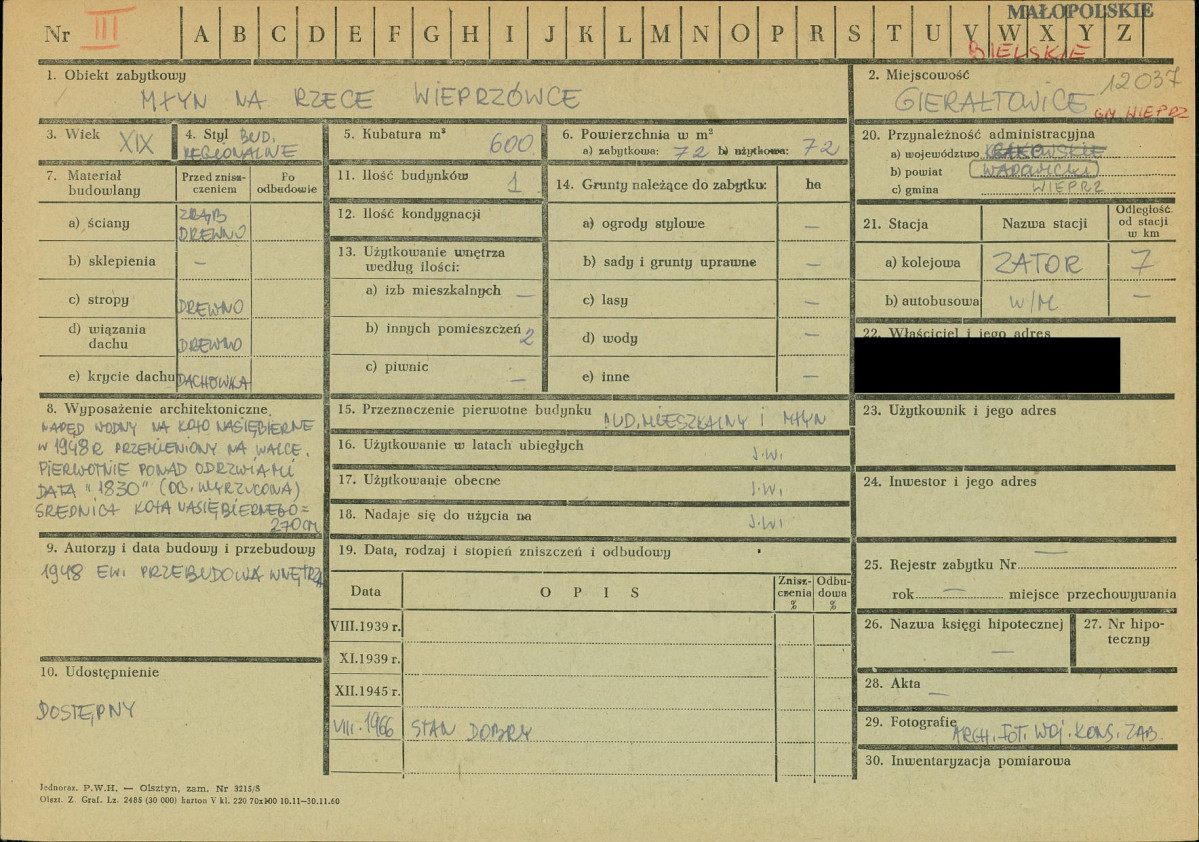 KZ - Karta zielona, skan nr 1