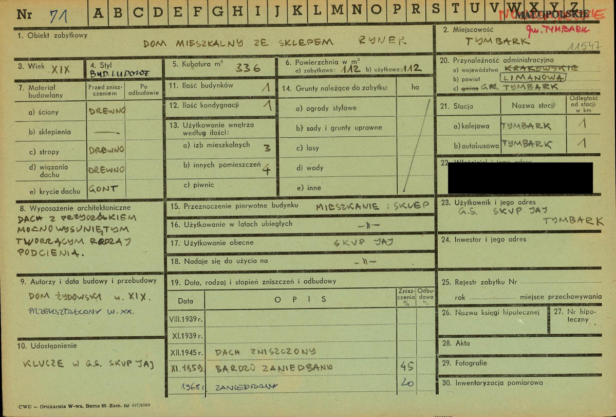 KZ - Karta zielona, skan nr 1