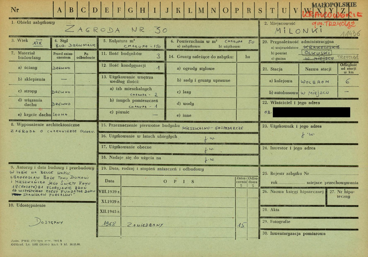 KZ - Karta zielona, skan nr 1