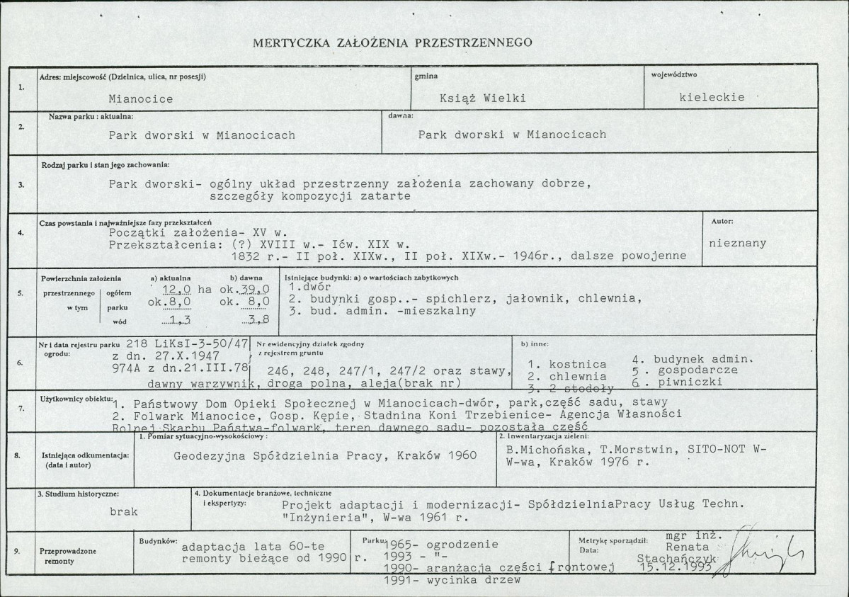 Ewidencja parkowa, skan nr 7