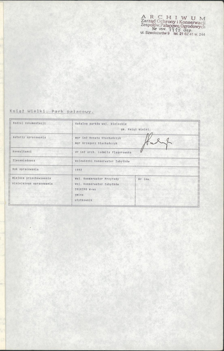 Ewidencja parkowa, skan nr 5