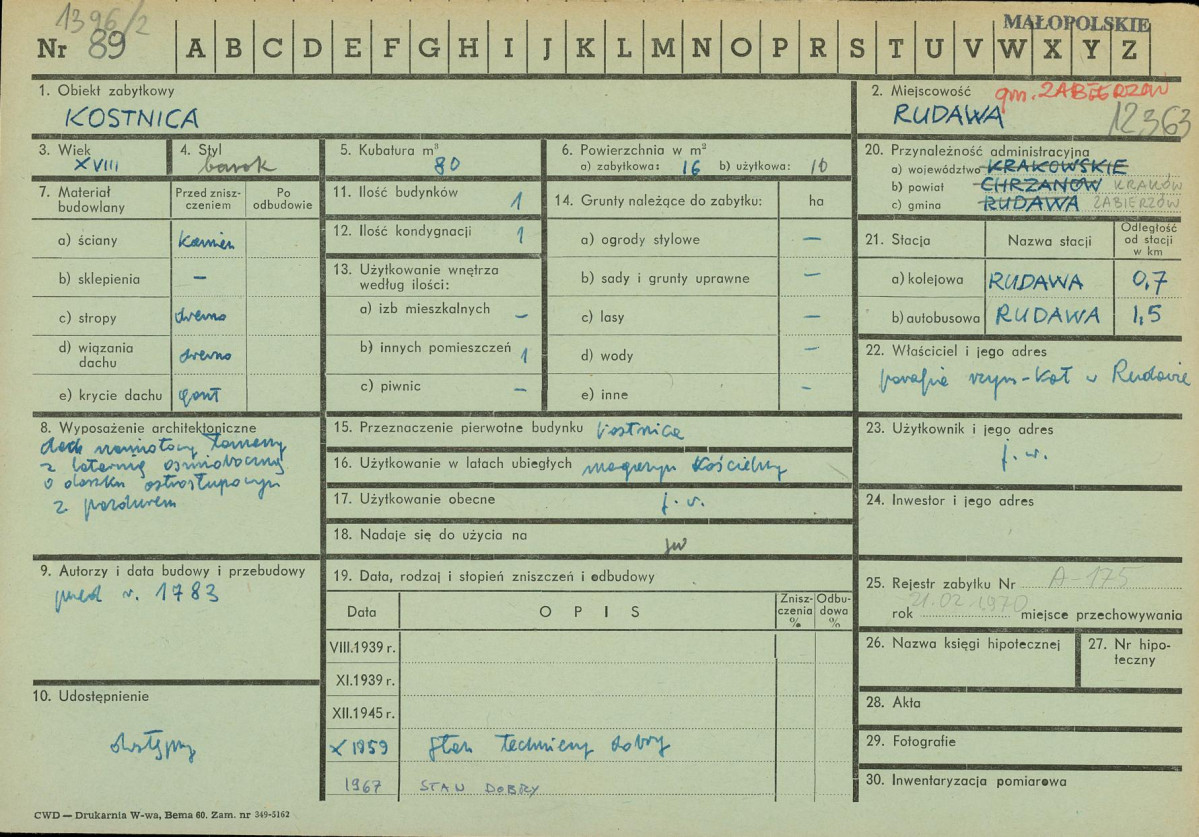 Karta zielona, skan nr 1