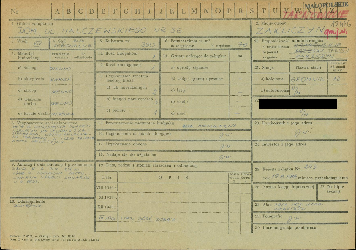 KZ - Karta zielona, skan nr 1