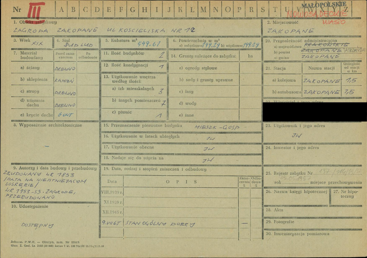 KZ - Karta zielona, skan nr 1