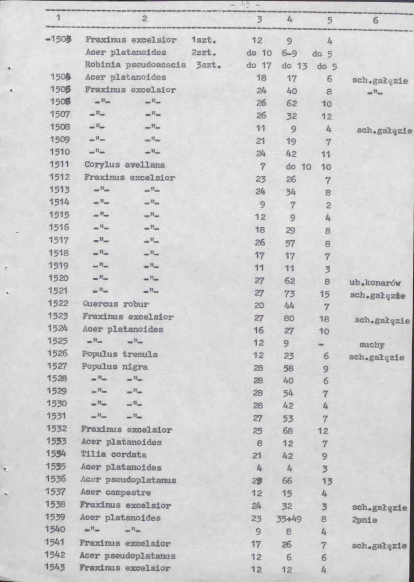 Ewidencja parkowa, skan nr 82