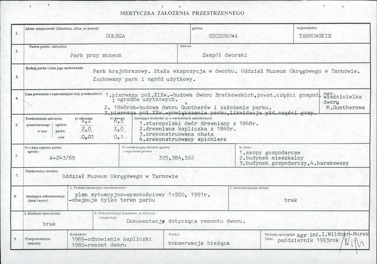 EP - Ewidencja parkowa, skan nr 6