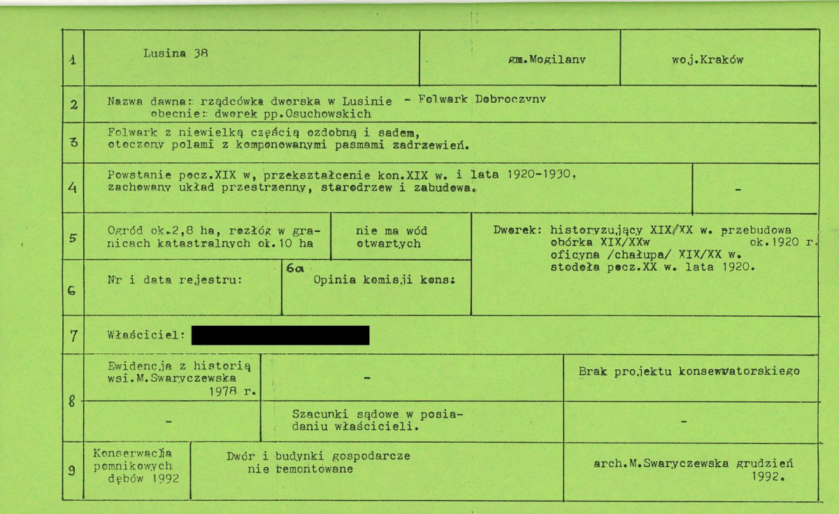 EP - Ewidencja parkowa, skan nr 8