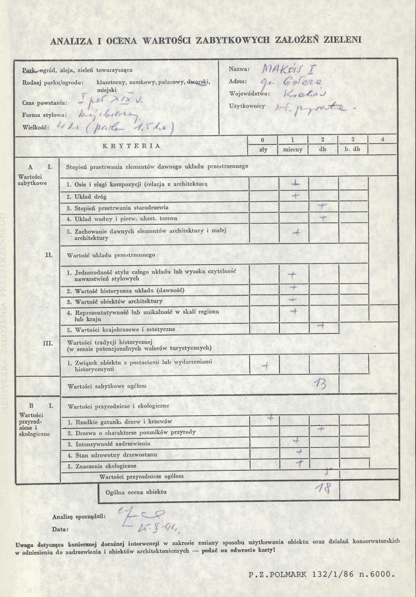 Ewidencja parkowa, skan nr 3