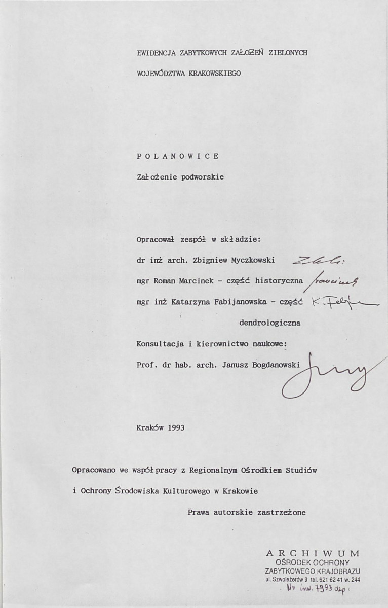 Ewidencja parkowa, skan nr 4