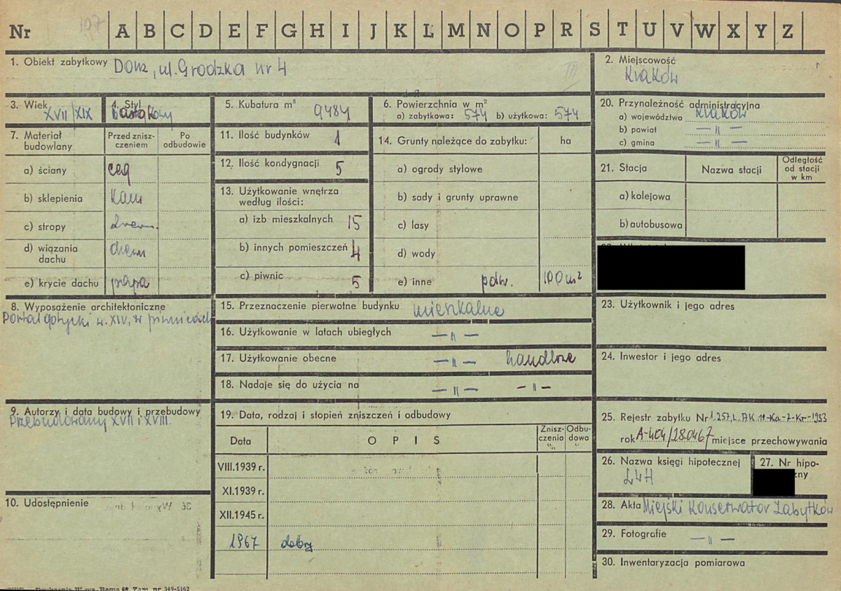 KZ - Karta zielona, skan nr 1