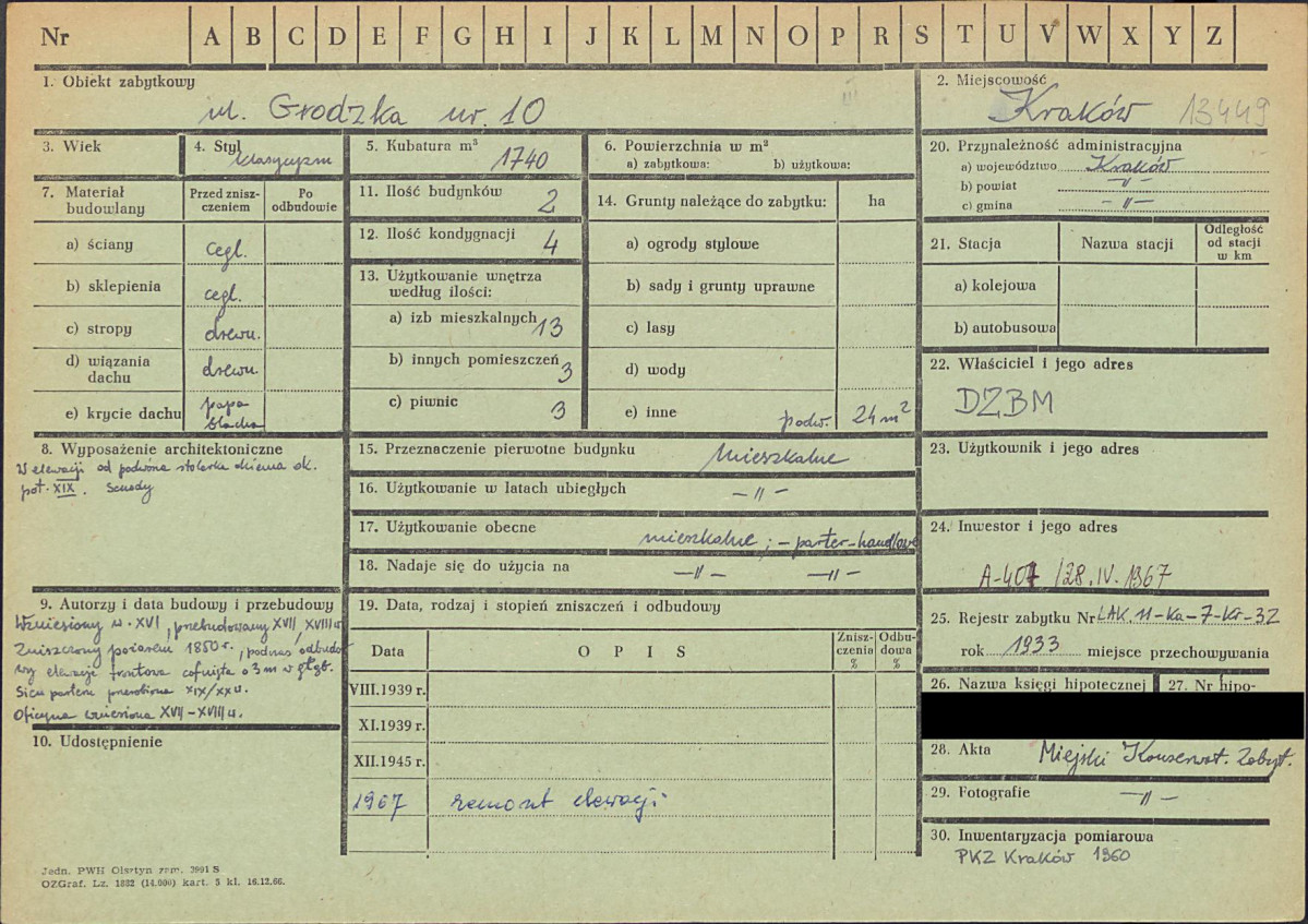 KZ - Karta zielona, skan nr 1