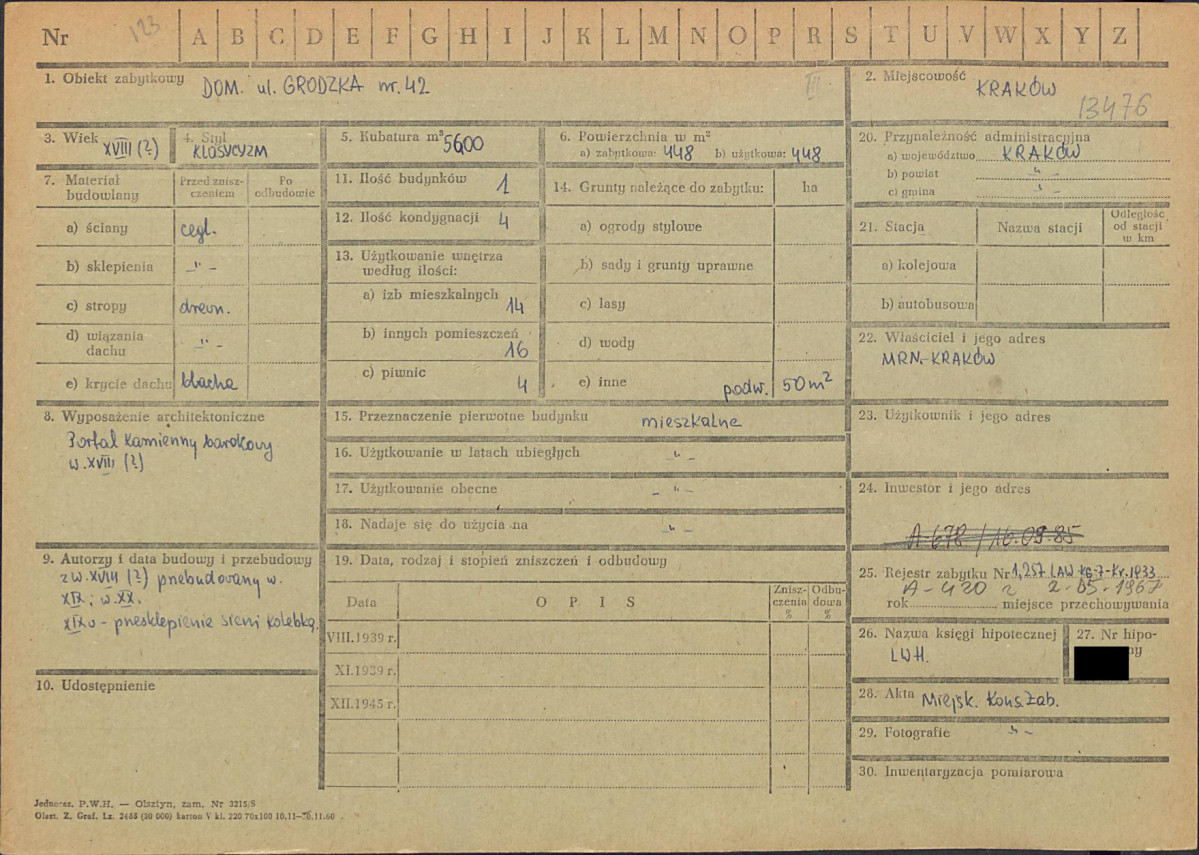 KZ - Karta zielona, skan nr 1