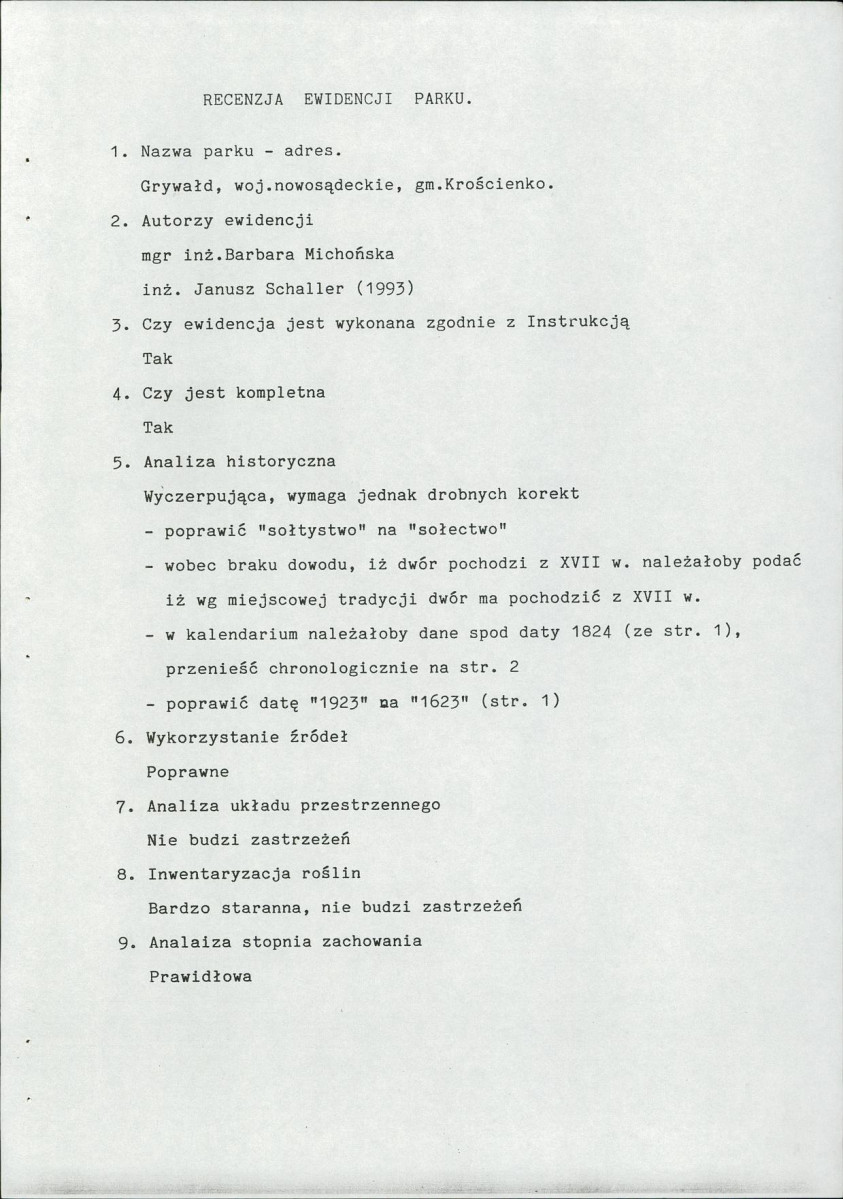 Ewidencja parkowa, skan nr 6