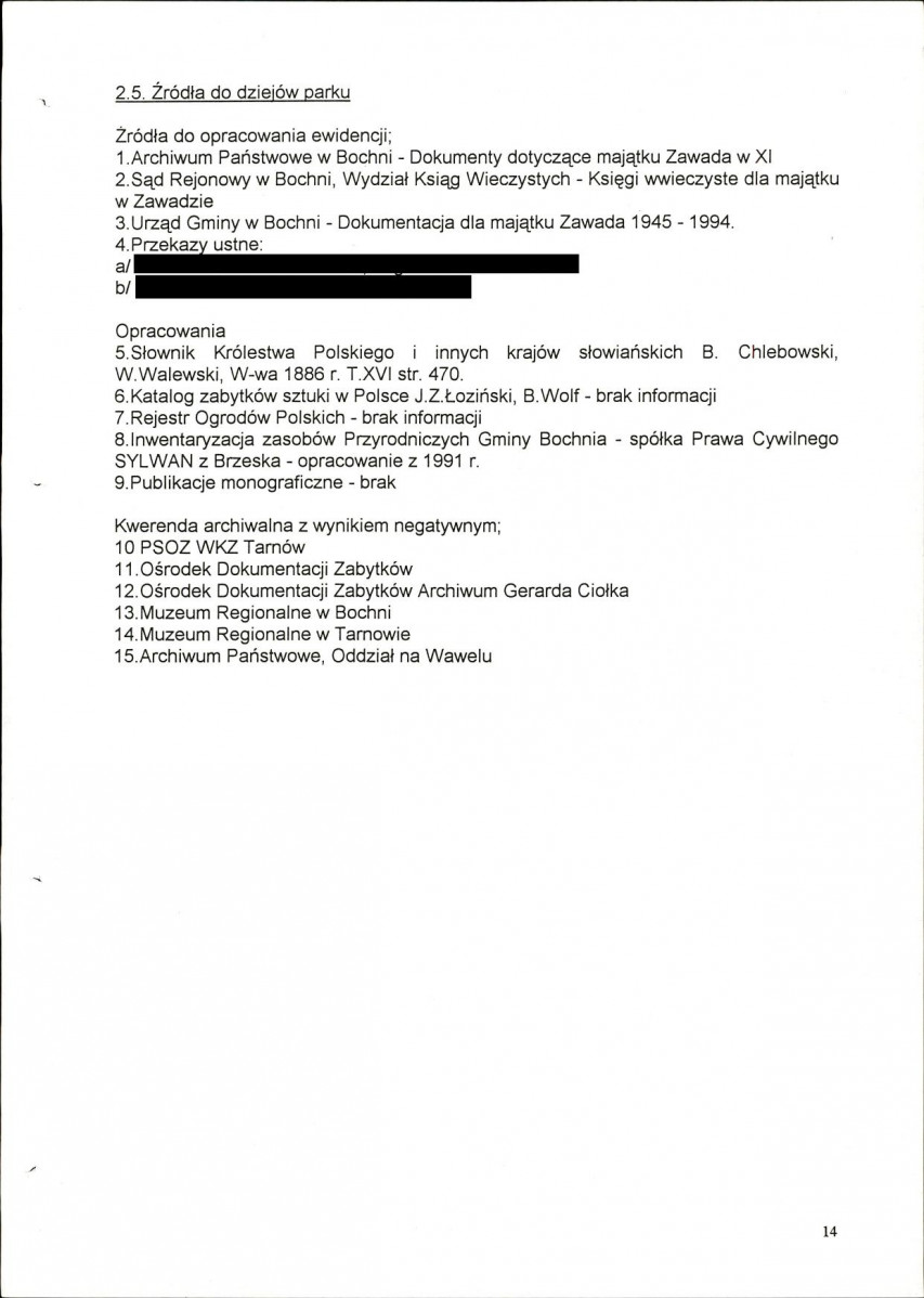 EP - Ewidencja parkowa, skan nr 19