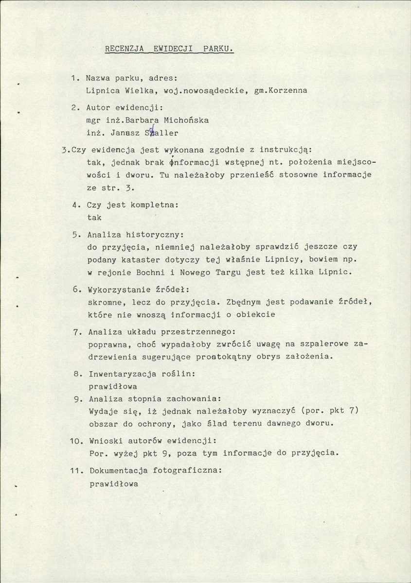 Ewidencja parkowa, skan nr 6