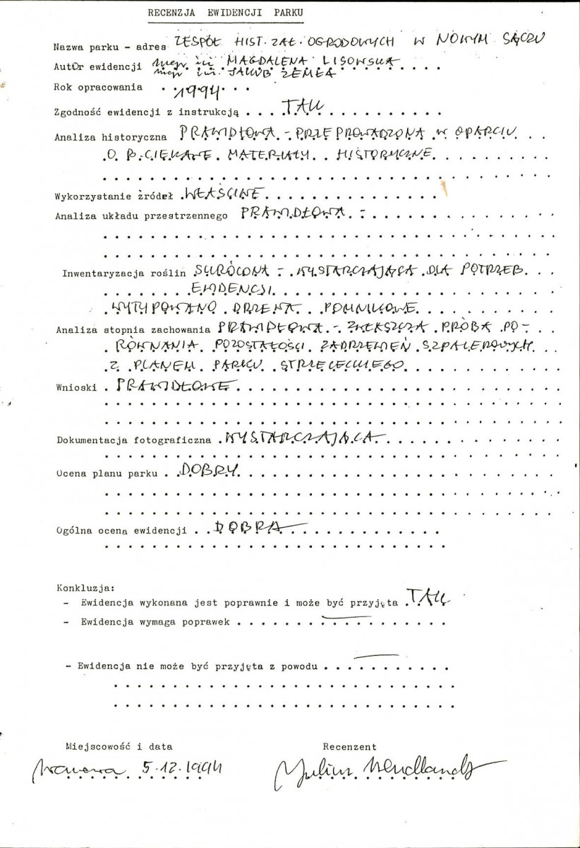 EP - Ewidencja parkowa, skan nr 4