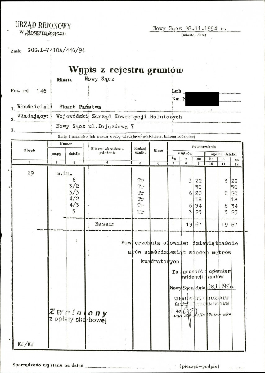 EP - Ewidencja parkowa, skan nr 39