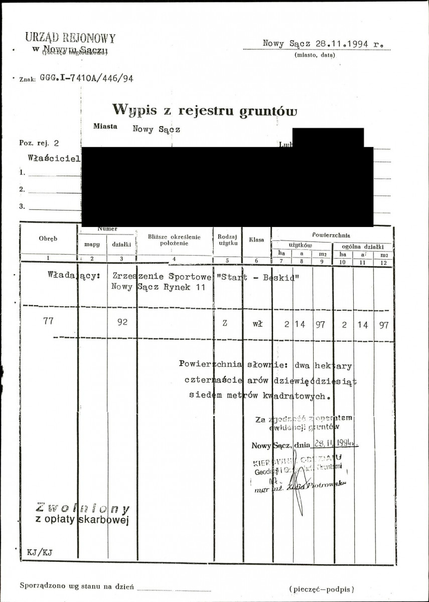 EP - Ewidencja parkowa, skan nr 40