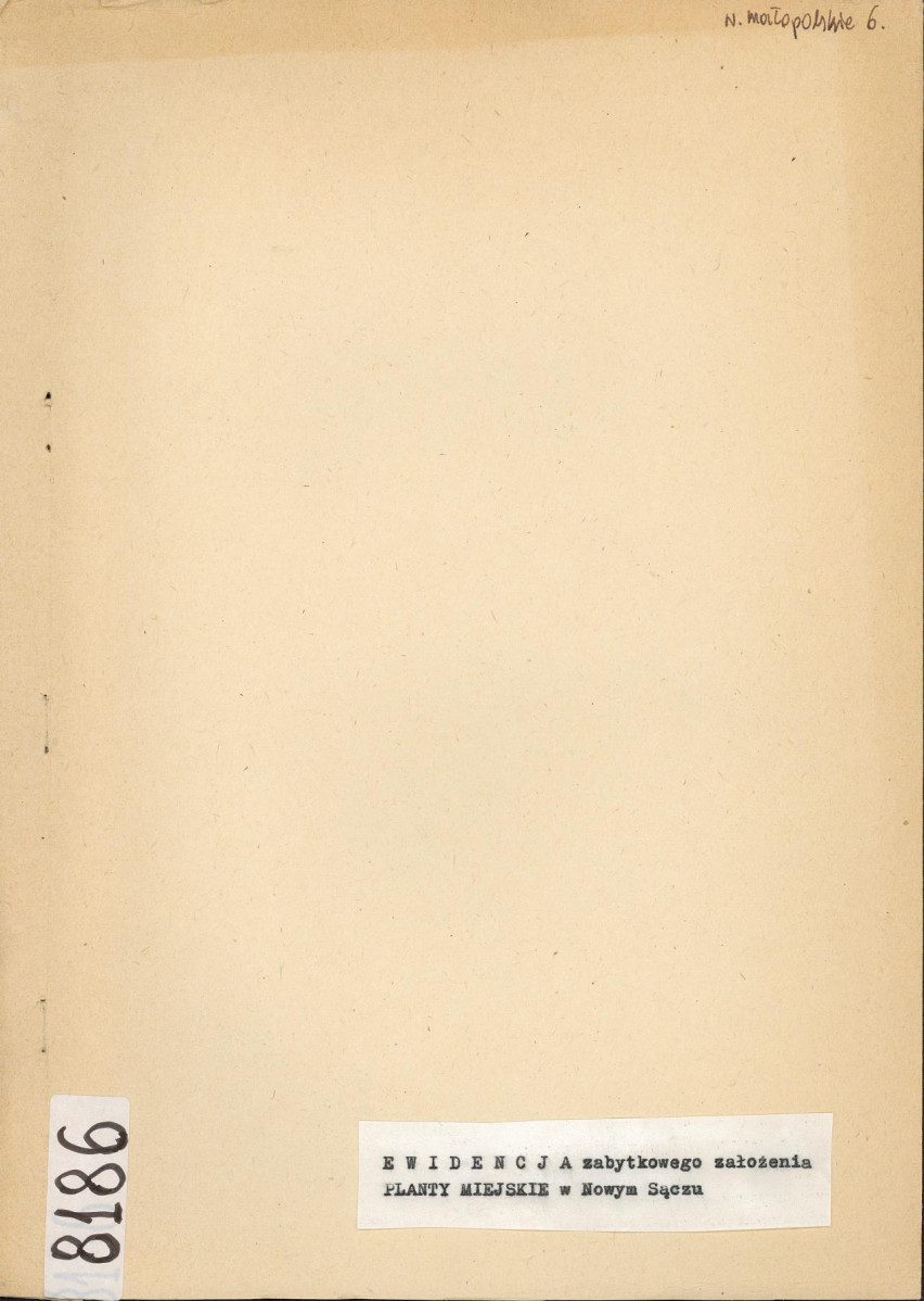 EP - Ewidencja parkowa, skan nr 1