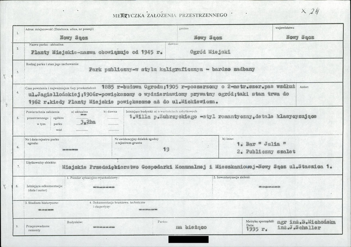 EP - Ewidencja parkowa, skan nr 8