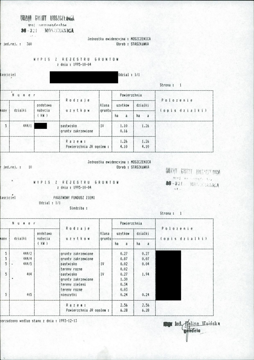 EP - Ewidencja parkowa, skan nr 9