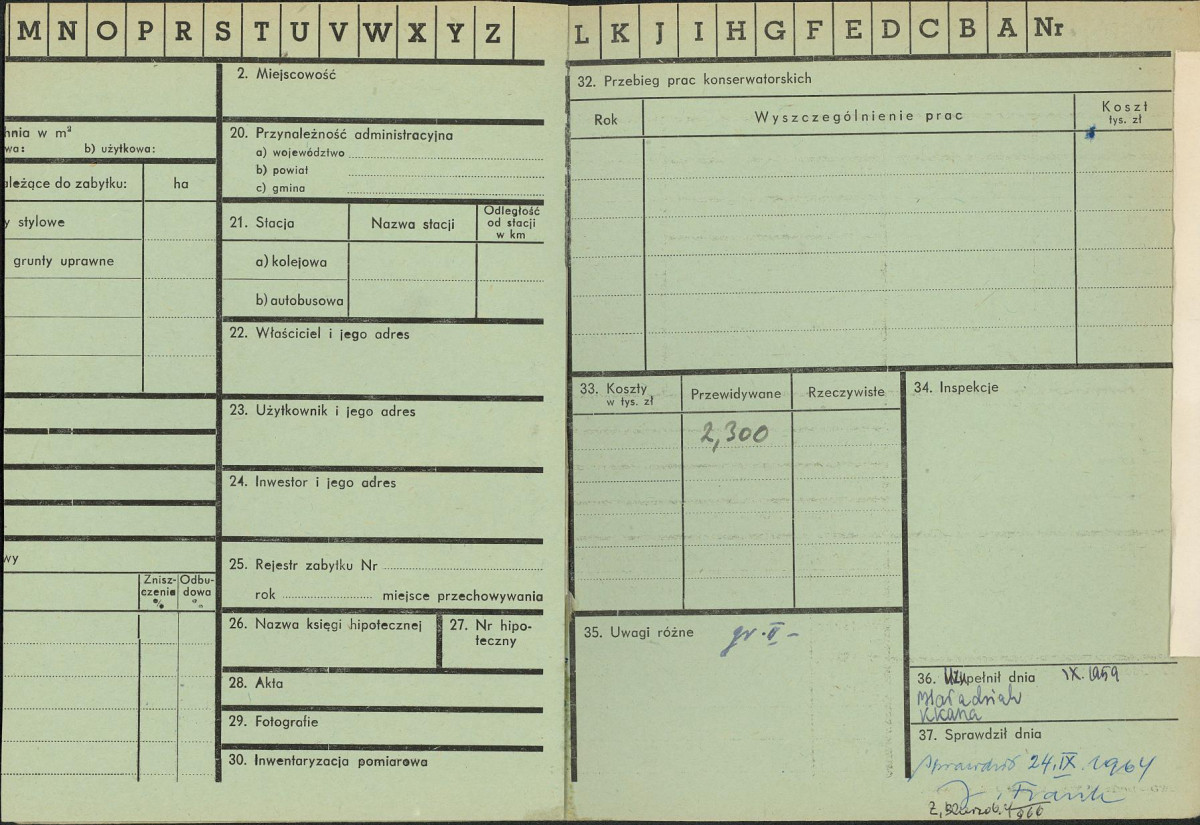 KZ - Karta zielona, skan nr 3