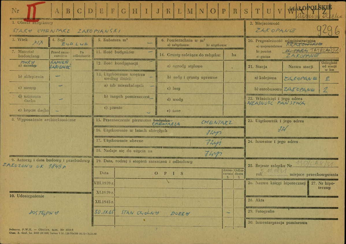Karta zielona, skan nr 1