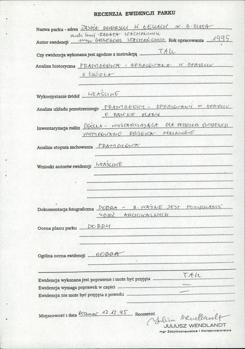 Ewidencja parkowa, skan nr 6