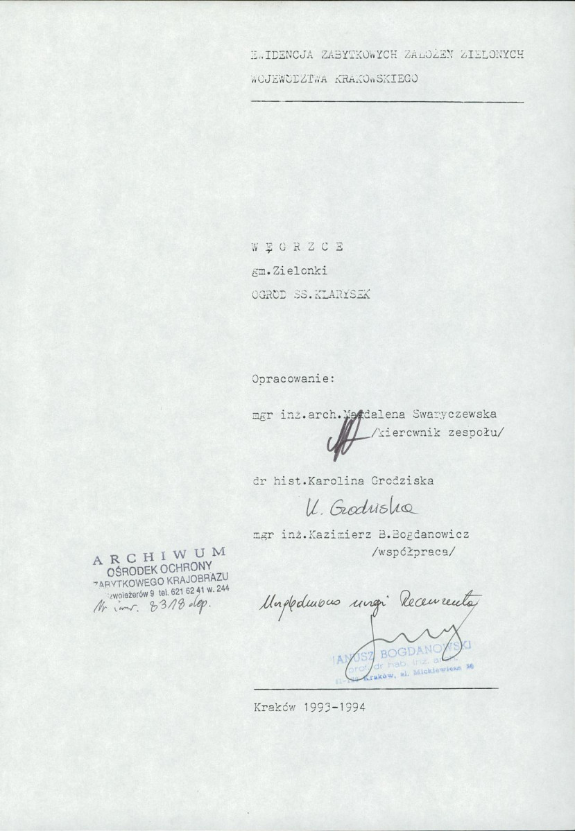 Ewidencja parkowa, skan nr 4