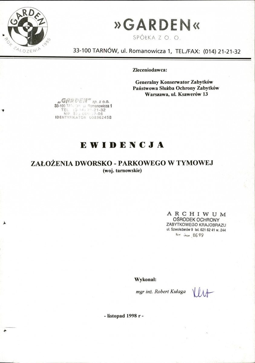EP - Ewidencja parkowa, skan nr 4